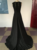 A-Linie/Princess-Linie U-Ausschnitt Sweep/Pinsel zug Chiffon Abendkleider