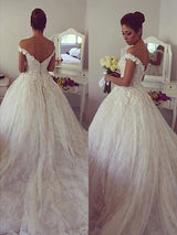 Duchesse-Linie Schulterfrei Hof-schleppe Ärmellos Brautkleid