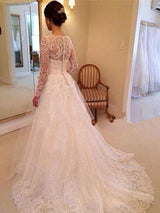 Duchesse-Linie V-Ausschnitt Hof-schleppe Ärmellos Tüll Brautkleid mit Spitze
