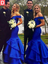 Trompete/Meerjungfrau-Linie Schulterfrei Sweep/Pinsel zug Taft Ärmellos Ballkleid mit Schichten
